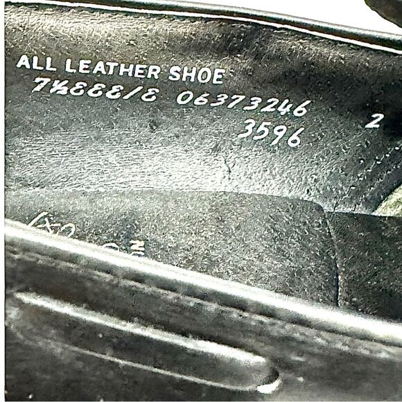 Hanover 3596 Master-Flex Black Men’s Calf Tassel Loafers Size 7.5 EEE Vintage - Picture 10 of 12